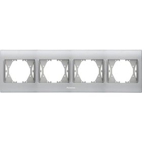 Viko Panasonic 4'lü Thea Blu Chrome Matt Beyaz Çerçeve
