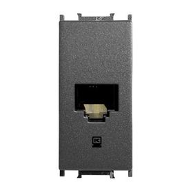 Viko Panasonic Thea 1 m Cat-6 E Alt Kapak Modüler Füme Data İnternet Prizi