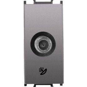 Viko Panasonic Thea 1 m F Konnektörlü Sonlu Alt Kapak Modüler Antrasit Uydu Prizi