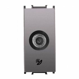 Viko Panasonic Thea 1 m F Konnektörlü Sonlu Alt Kapak Modüler Antrasit Uydu Prizi