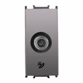 Viko Panasonic Thea 1 m F Konnektörlü Sonlu Alt Kapak Modüler Antrasit Uydu Prizi