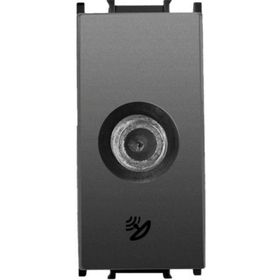 Viko Panasonic Thea 1 m F Konnektörlü Sonlu Alt Kapak Modüler Füme Uydu Prizi