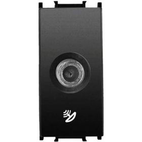 Viko Panasonic Thea 1 m F Konnektörlü Sonlu Alt Kapak Modüler Siyah Uydu Prizi