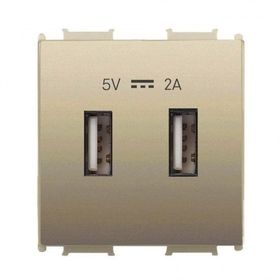 Viko Panasonic Thea 2 m 5 V 2 A Alt Kapak Modüler Dore USB Şarj Prizi
