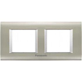 Viko Panasonic Thea 2x2M Sistema Inox Matt Metalik Beyaz Çerçeve