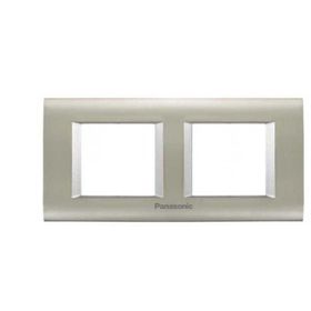 Viko Panasonic Thea 2x2M Sistema Inox Matt Metalik Beyaz Çerçeve