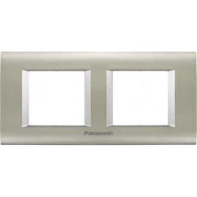 Viko Panasonic Thea 2x2M Sistema Inox Matt Metalik Beyaz Çerçeve