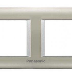 Viko Panasonic Thea 2x2M Sistema Inox Matt Metalik Beyaz Çerçeve