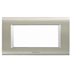 Viko Panasonic Thea 4M Sistema Inox Matt Metalik Beyaz Çerçeve