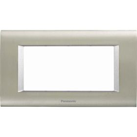 Viko Panasonic Thea 4M Sistema Inox Matt Metalik Beyaz Çerçeve