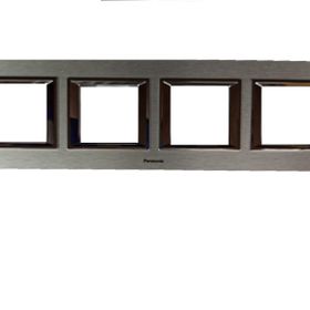 Viko Panasonic Thea 4x2M Ultima Metal Eloxal Gümüş Renk Çerçeve