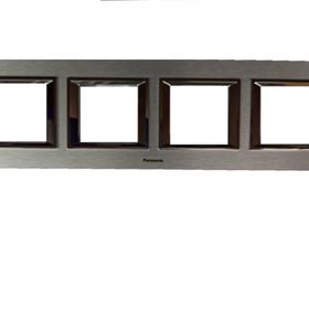 Viko Panasonic Thea 4x2M Ultima Metal Eloxal Gümüş Renk Çerçeve