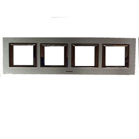 Viko Panasonic Thea 4x2M Ultima Metal Eloxal Gümüş Renk Çerçeve