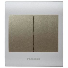 Viko Panasonic Thea Blu 2'li Chrome Matt Beyaz Kapak Dore Anahtar Çerçeve