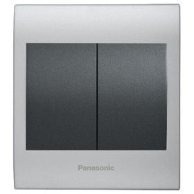Viko Panasonic Thea Blu 2'li Chrome Matt Beyaz Kapak Füme Anahtar Çerçeve