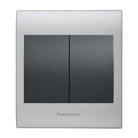 Viko Panasonic Thea Blu 2'li Chrome Matt Beyaz Kapak Füme Anahtar Çerçeve