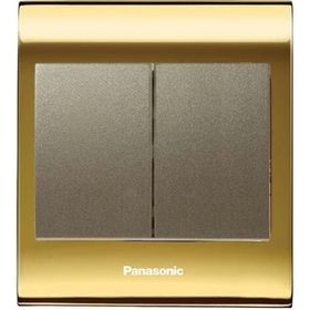 Viko Panasonic Thea Blu 2'li Gold Dore Kapak Dore Anahtar Çerçeve