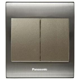 Viko Panasonic Thea Blu 2'li Inox Beyaz Kapak Dore Anahtar Çerçeve