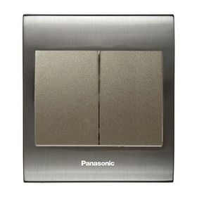 Viko Panasonic Thea Blu 2'li Inox Beyaz Kapak Dore Anahtar Çerçeve
