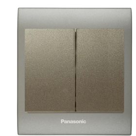 Viko Panasonic Thea Blu 2'li Inox Matt Dore Kapak Dore Anahtar Çerçeve