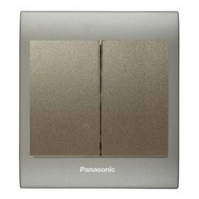 Viko Panasonic Thea Blu 2'li Inox Matt Dore Kapak Dore Anahtar Çerçeve