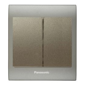 Viko Panasonic Thea Blu 2'li Inox Matt Dore Kapak Dore Anahtar Çerçeve