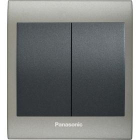 Viko Panasonic Thea Blu 2'li Inox Matt Dore Kapak Füme Anahtar Çerçeve