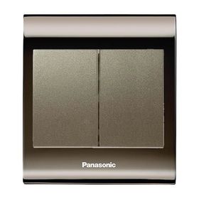 Viko Panasonic Thea Blu 2'li Una Füme Kapak Dore Anahtar Çerçeve