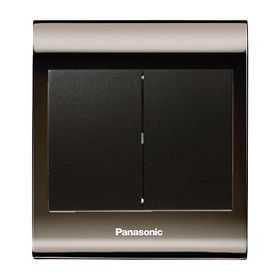 Viko Panasonic Thea Blu 2'li Una Füme Kapak Siyah Anahtar Çerçeve