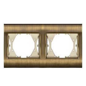 Viko Panasonic Thea Blu Antique + Dore İkili Çerçeve