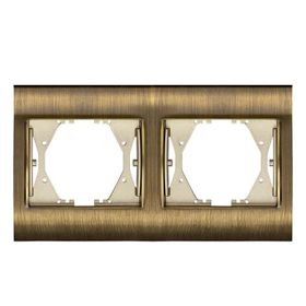 Viko Panasonic Thea Blu Antique + Dore İkili Çerçeve