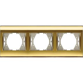 Viko Panasonic Thea Blu Gold + Dore Üçlü Çerçeve
