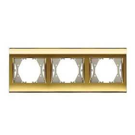 Viko Panasonic Thea Blu Gold + Dore Üçlü Çerçeve