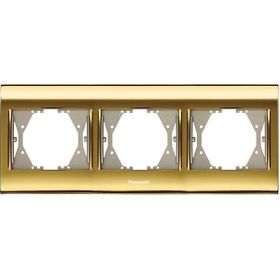 Viko Panasonic Thea Blu Gold + Dore Üçlü Çerçeve