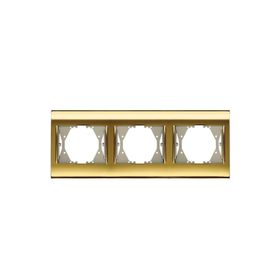 Viko Panasonic Thea Blu Gold + Dore Üçlü Çerçeve