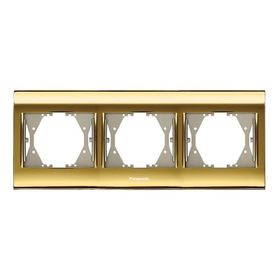 Viko Panasonic Thea Blu Gold + Dore Üçlü Çerçeve