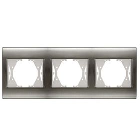 Viko Panasonic Thea Blu İnox + Beyaz Üçlü Çerçeve