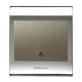 Viko Panasonic Thea Blu Light Chrome Beyaz Kapak Dore Anahtar Çerçeve