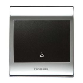 Viko Panasonic Thea Blu Light Chrome Beyaz Kapak Siyah Anahtar Çerçeve