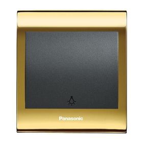 Viko Panasonic Thea Blu Light Gold Dore Kapak Füme Anahtar Çerçeve