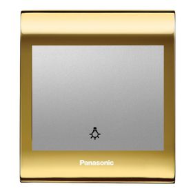 Viko Panasonic Thea Blu Light Gold Dore Kapak Metalik Beyaz Anahtar Çerçeve