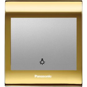 Viko Panasonic Thea Blu Light Gold Dore Kapak Metalik Beyaz Anahtar Çerçeve