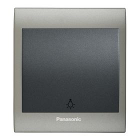 Viko Panasonic Thea Blu Light Inox Beyaz Kapak Füme Anahtar Çerçeve