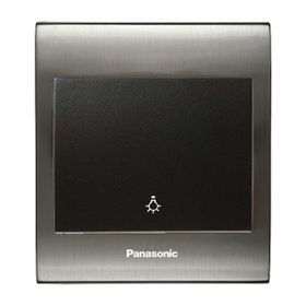 Viko Panasonic Thea Blu Light Inox Beyaz Kapak Siyah Anahtar Çerçeve