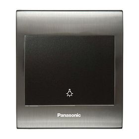 Viko Panasonic Thea Blu Light Inox Beyaz Kapak Siyah Anahtar Çerçeve