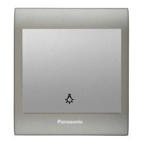 Viko Panasonic Thea Blu Light Inox Matt Dore Kapak Metalik Beyaz Anahtar Çerçeve