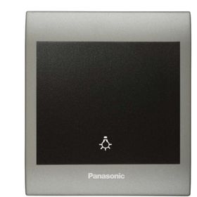 Viko Panasonic Thea Blu Light Inox Matt Dore Kapak Siyah Anahtar Çerçeve