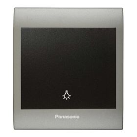 Viko Panasonic Thea Blu Light Inox Matt Dore Kapak Siyah Anahtar Çerçeve