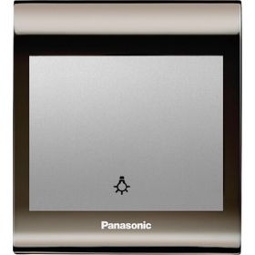 Viko Panasonic Thea Blu Light Una Füme Kapak Metalik Beyaz Anahtar Çerçeve