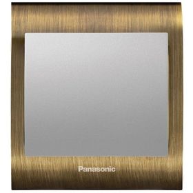 Viko Panasonic Thea Blu Tekli Antique Dore Kapak Metalik Beyaz Anahtar Çerçeve